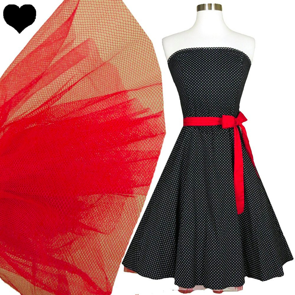 Vintage 90s Y2K Ruby Rox 50s Black Red Rockabilly Full Skirt Polka Dot Dress S